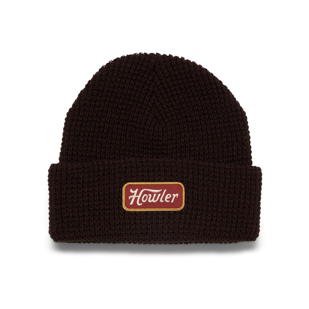 Howler Script Hawkeye Beanie- Dark Brown